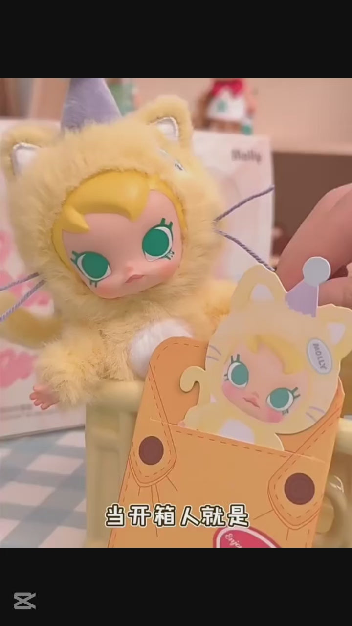 Original POPMART Baby Molly Pocket Friends Series Vinyl Plush Pendant Blind Box 口袋朋友系列搪胶毛绒挂件盲盒礼物