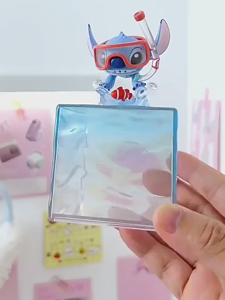 Original MINISO Disney Stitch Summer Party Series Blind Box 迪士尼史迪奇夏日派对盲盒潮玩公仔手办摆件礼物