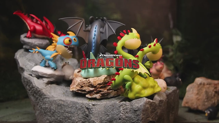 Original Beast Kingdom MEA-072 How to Train Your Dragon Series Blind Box 驯龙高手系列盲盒无牙仔夜煞Q版手办潮玩小摆件礼物