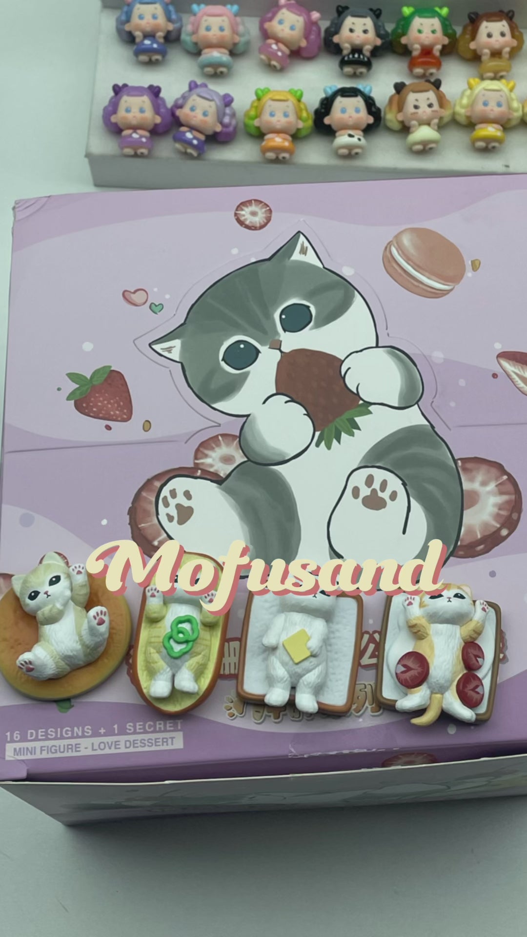 Original MOFUSAND Chubby Chubby Mini Series Blind Box 猫福珊迪Q萌公仔胖胖系列第三代3弹萌粒盲袋鲨鱼馋嘴猫咪礼物