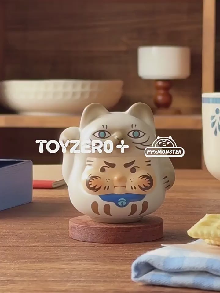 Original TOYZEROPLUS PP X Monster Kitten Lucky Series Blind Box 招招好运小猫盲盒手办招财猫摆件礼物