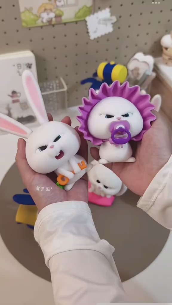 【PLZDOT】The Secret Life of Pets “Snowball’s Life” Series Blind Box Creative Figure PLZDOT