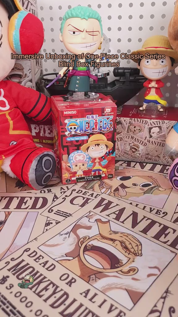 Original MINISO One Piece Classic Character Series Blind Box 名创优品海贼王路飞索隆航海王经典角色系列手办盲盒