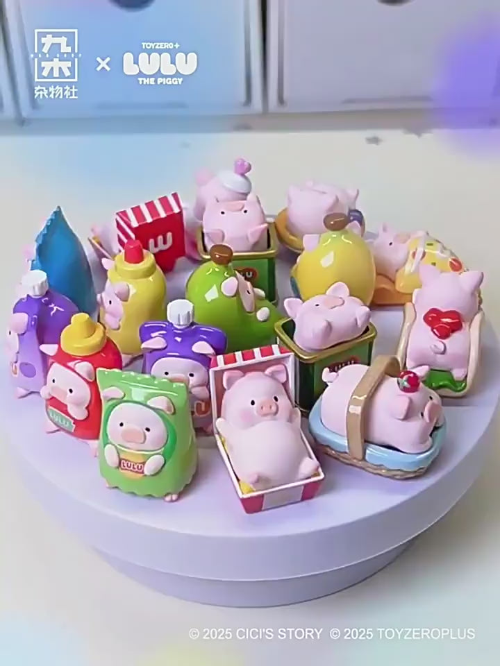 Original TOYZEROPLUS LuLu The Piggy LULU Picnic Party Blind Box LuLu 仔野餐派对盲袋萌粒惊喜袋盲盒手办女生礼物