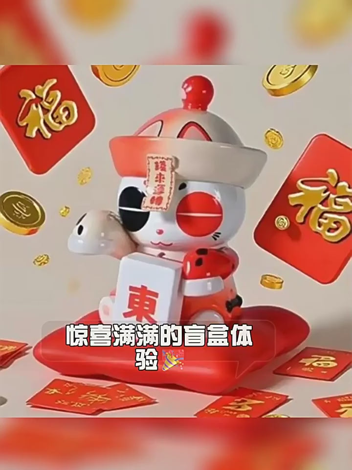 Original China Moe Town x OPanDee Lucky Zombie - Thirteen Orphans Series Blind Box僵尸派对麻将十三幺盲盒可爱摆件潮玩具
