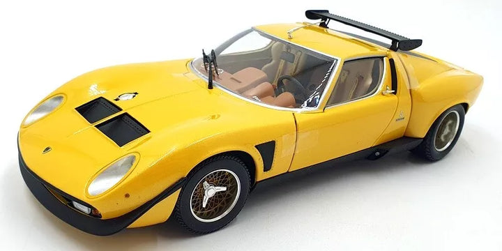 Kyosho 1/18 Scale Diecast 08319GY - Lamborghini Miura SVR - Yellow/Black