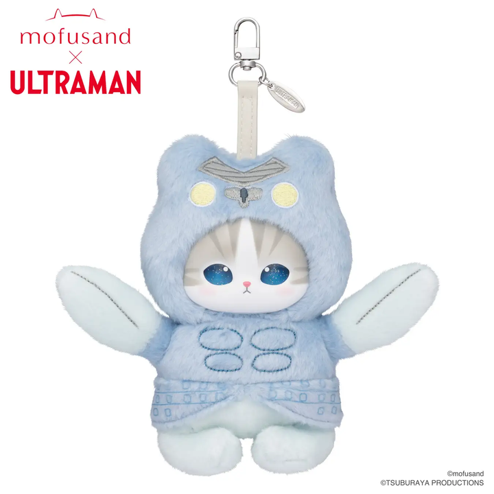 Ultraman x mofusand Cat Sandy Collaboration Kiramekko Series Plush Keychain【圆谷】奥特曼 x mofusand猫福珊迪联名Kiramekko系列毛绒挂件