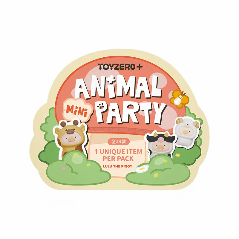 TOYZERO+ Canned Pig LuLu Animal MINI Cute Blind Box Desktop Ornament Figure Gift 零加TOYZERO罐头猪LuLu动物MINI萌粒盲盒桌面摆件手办女生礼物