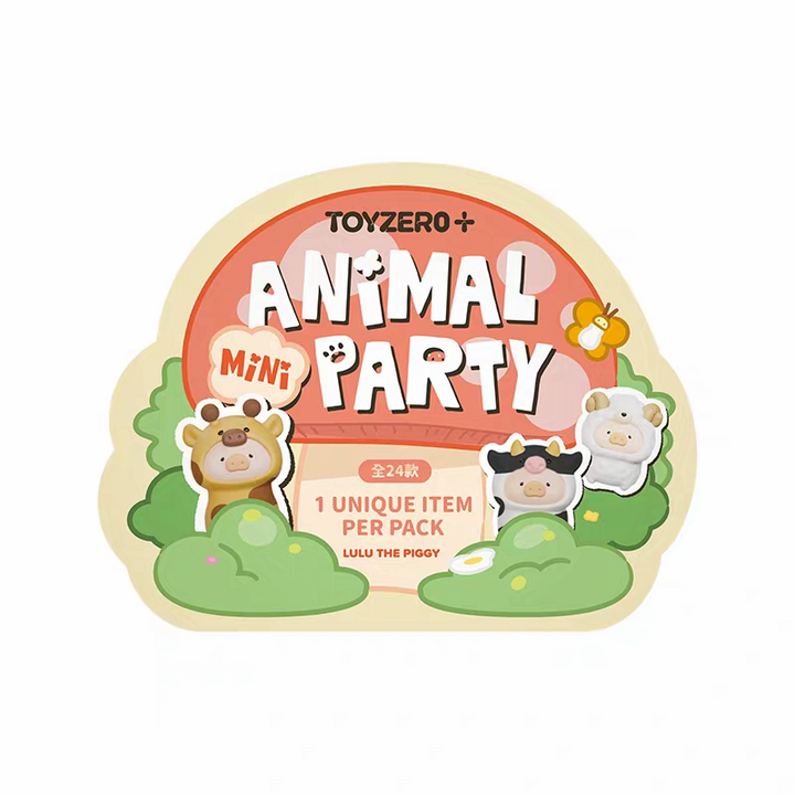TOYZERO+ Canned Pig LuLu Animal MINI Cute Blind Box Desktop Ornament Figure Gift 零加TOYZERO罐头猪LuLu动物MINI萌粒盲盒桌面摆件手办女生礼物