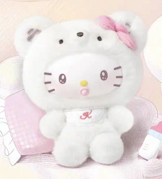 TOPTOY Sanrio Characters Little Bear Planet Series Plush Keychains Blind Box Cute Bag Charms Dolls 三丽鸥家族小熊星球系列毛绒挂饰盲盒包挂玩偶
