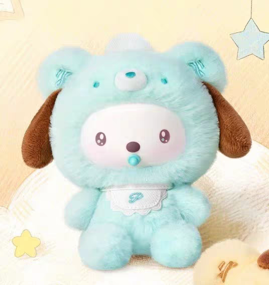 TOPTOY Sanrio Characters Little Bear Planet Series Plush Keychains Blind Box Cute Bag Charms Dolls 三丽鸥家族小熊星球系列毛绒挂饰盲盒包挂玩偶