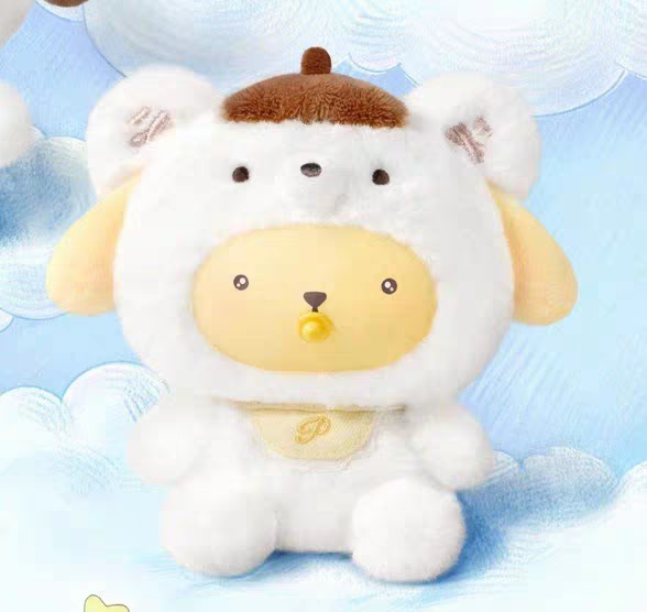 TOPTOY Sanrio Characters Little Bear Planet Series Plush Keychains Blind Box Cute Bag Charms Dolls 三丽鸥家族小熊星球系列毛绒挂饰盲盒包挂玩偶