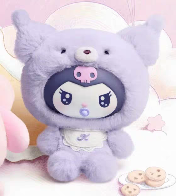 TOPTOY Sanrio Characters Little Bear Planet Series Plush Keychains Blind Box Cute Bag Charms Dolls 三丽鸥家族小熊星球系列毛绒挂饰盲盒包挂玩偶