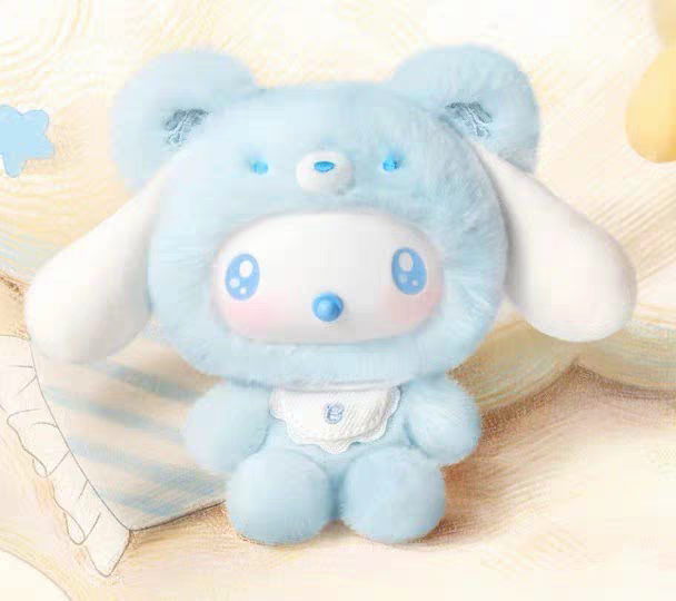 TOPTOY Sanrio Characters Little Bear Planet Series Plush Keychains Blind Box Cute Bag Charms Dolls 三丽鸥家族小熊星球系列毛绒挂饰盲盒包挂玩偶