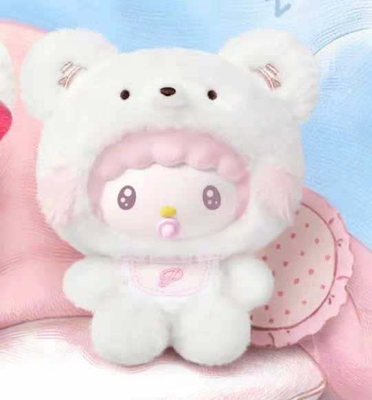 TOPTOY Sanrio Characters Little Bear Planet Series Plush Keychains Blind Box Cute Bag Charms Dolls 三丽鸥家族小熊星球系列毛绒挂饰盲盒包挂玩偶